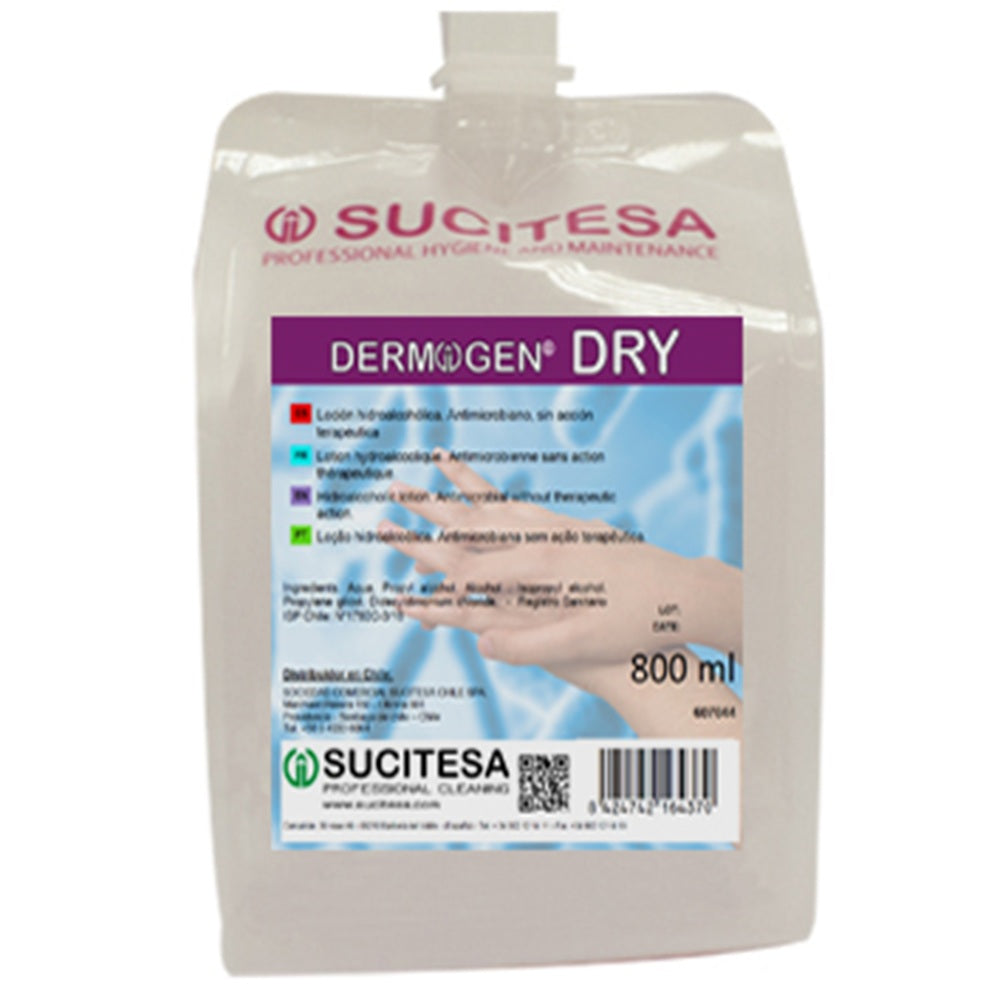 Alcohol Líquido Dermogen Dry 800 Ml