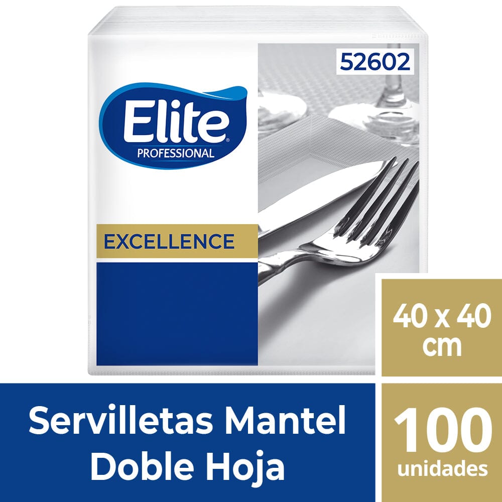 Servilleta Mantel Doble Hoja 40 X 40 Cm 24 X 100 Unidades