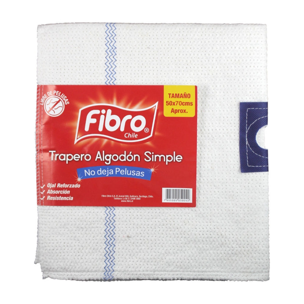 Trapero Doble Con Ojal De Algodon 50X70 Cm