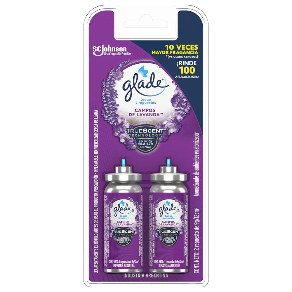 Desodorante Ambiental Aerosol Toque Repuesto Lavanda 2X9 gr