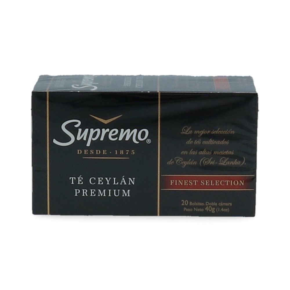 Té Negro Ceylan Premium 20 Bolsas