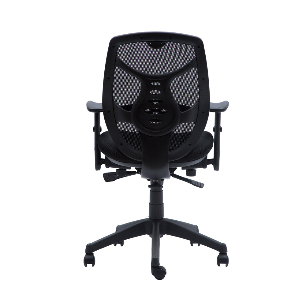 Silla Escritorio Identity Ergonomica Respaldo Medio Con Brazo Negro