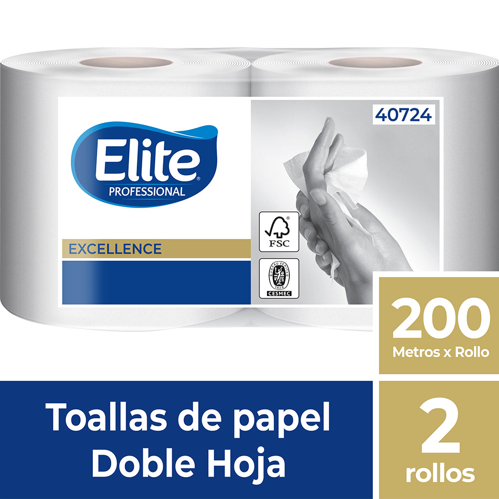 Toalla Excellence Doble Hoja 200 X 2