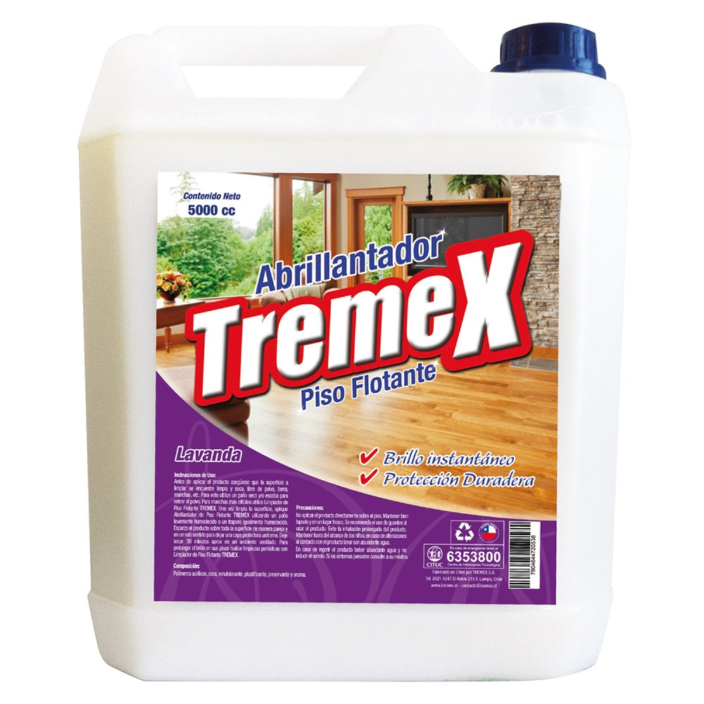 Abrillantador Piso Flotante Lavanda 5 Lt