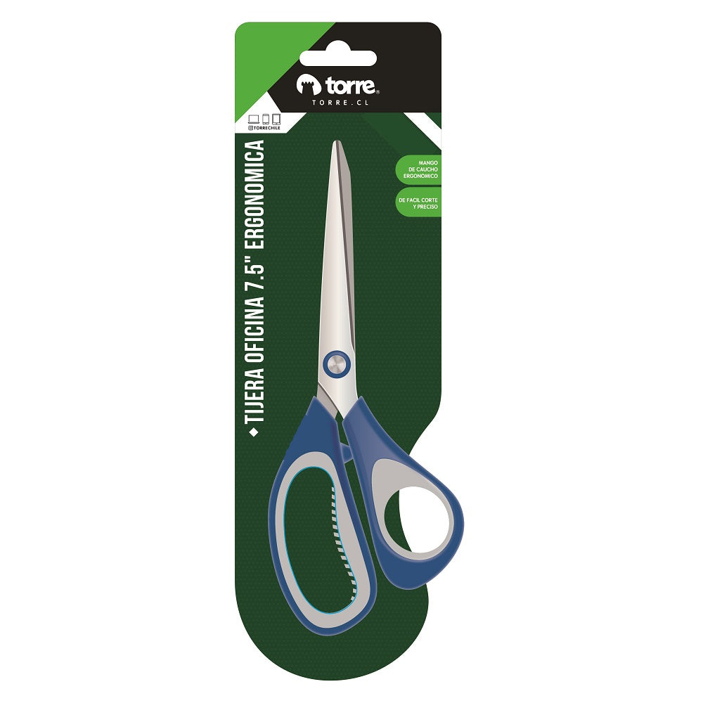 Blister Tijera Oficina Ergonómica 7.5 Pulgadas