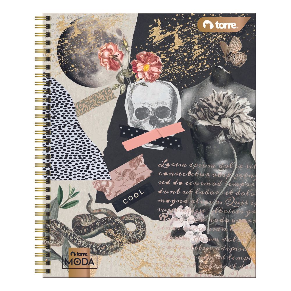 Cuaderno Universitario Matemática 7 Mm  Diseño Moda 100 Hojas