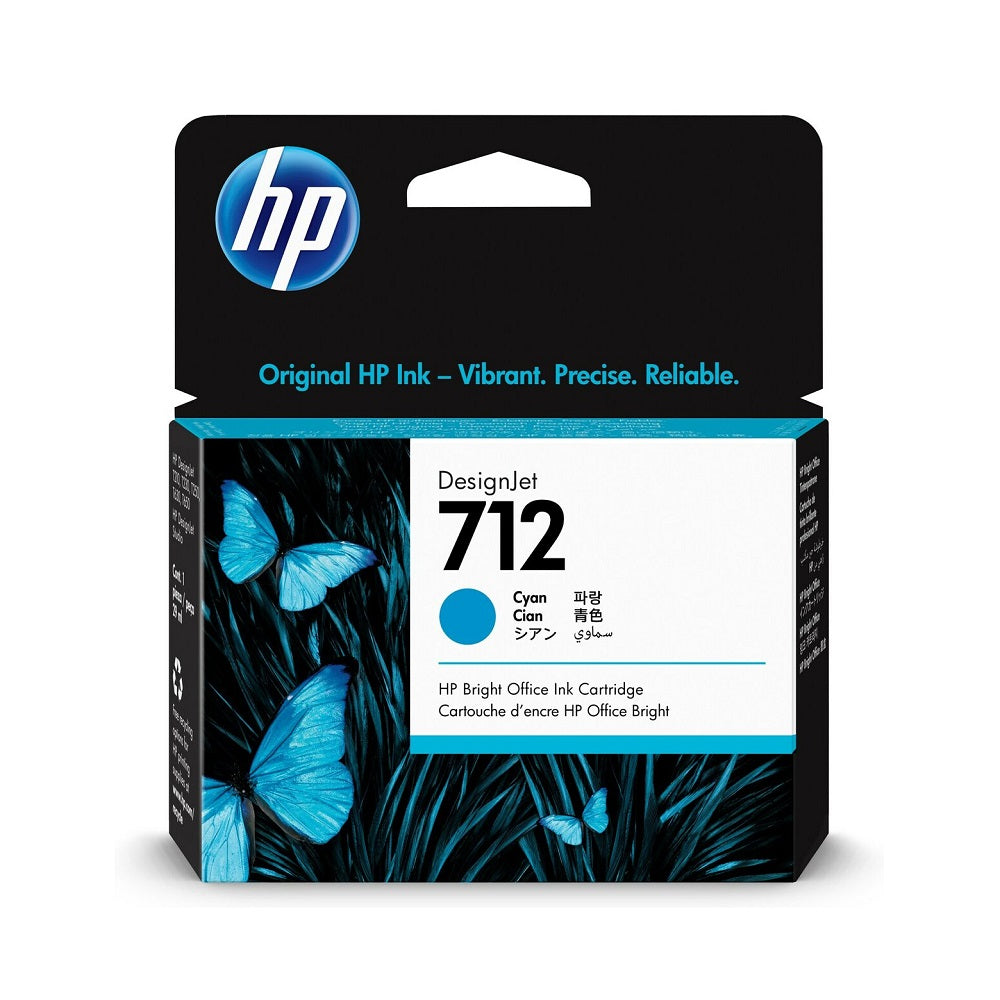 Cartucho Tinta Hp 3Ed67A Dj 712 Cyan 29Ml