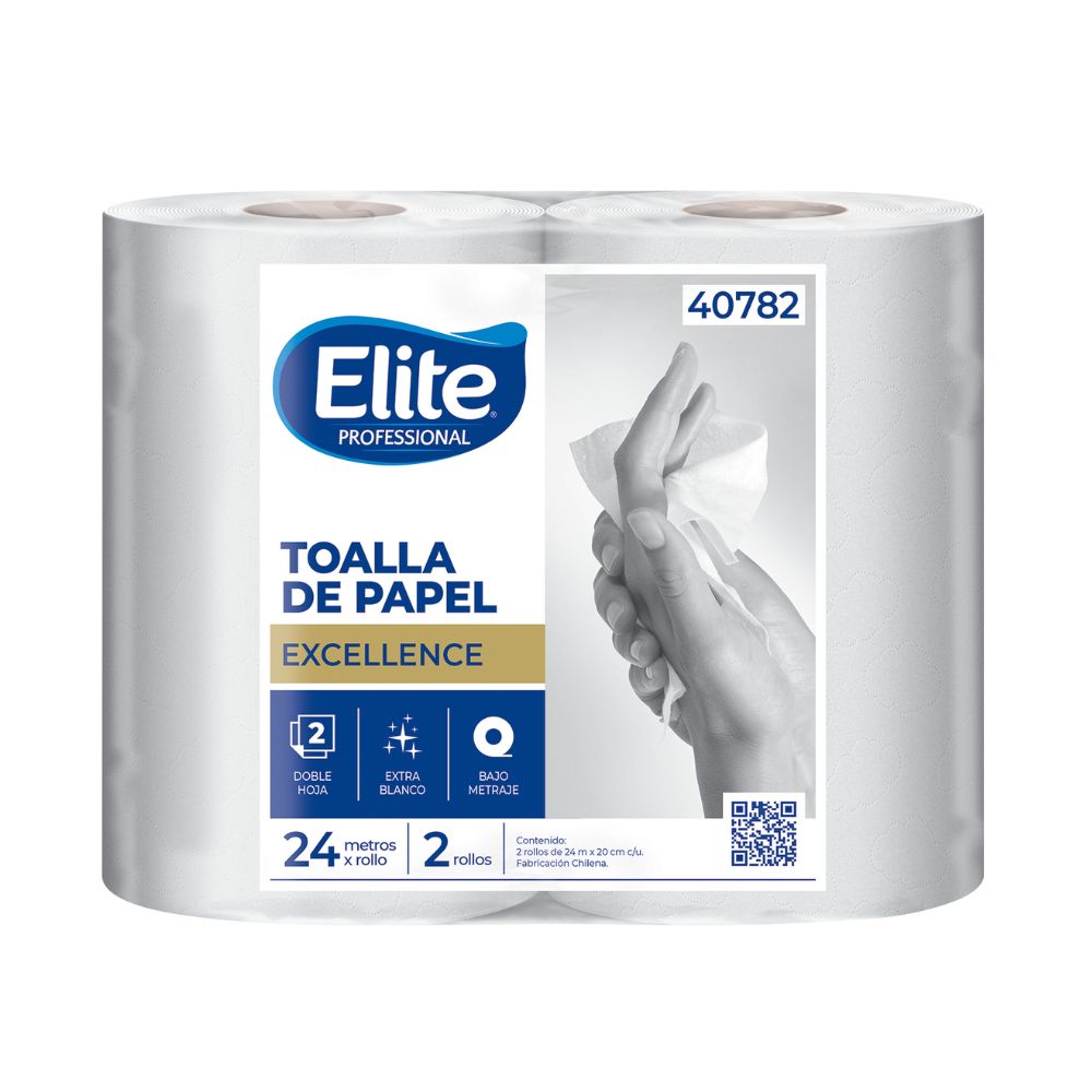 Toalla Excellence Doble Hoja 24 Mt X 2 Rollos