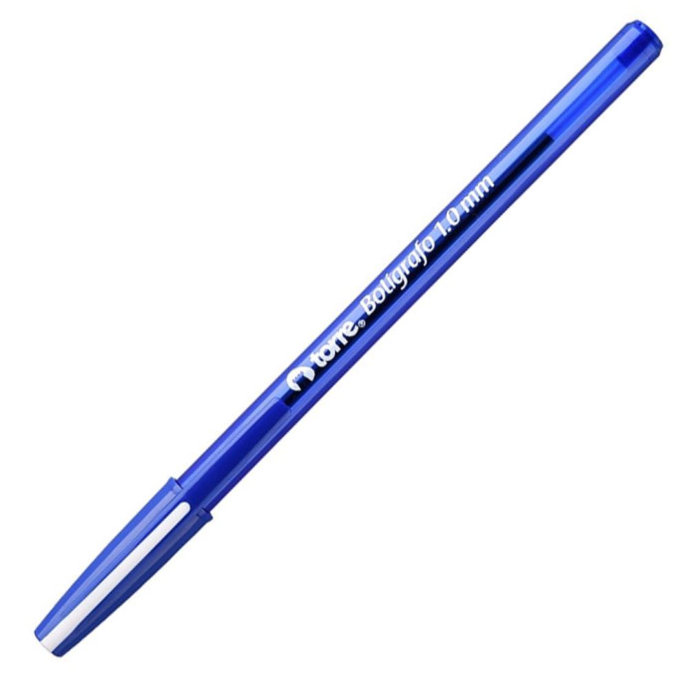 Lápiz Pasta Punta Media Azul  1.0 Mm