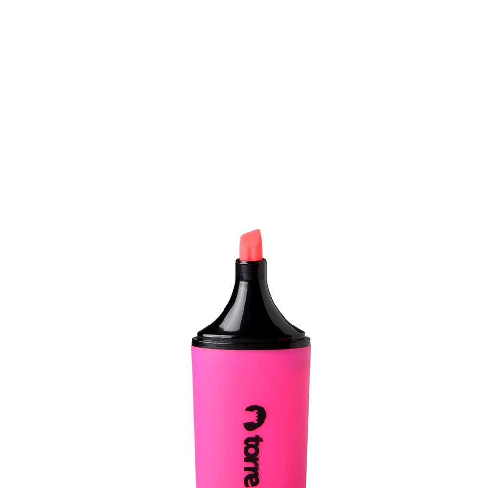 Destacador Punta Biselada Plano Rosado 2.1