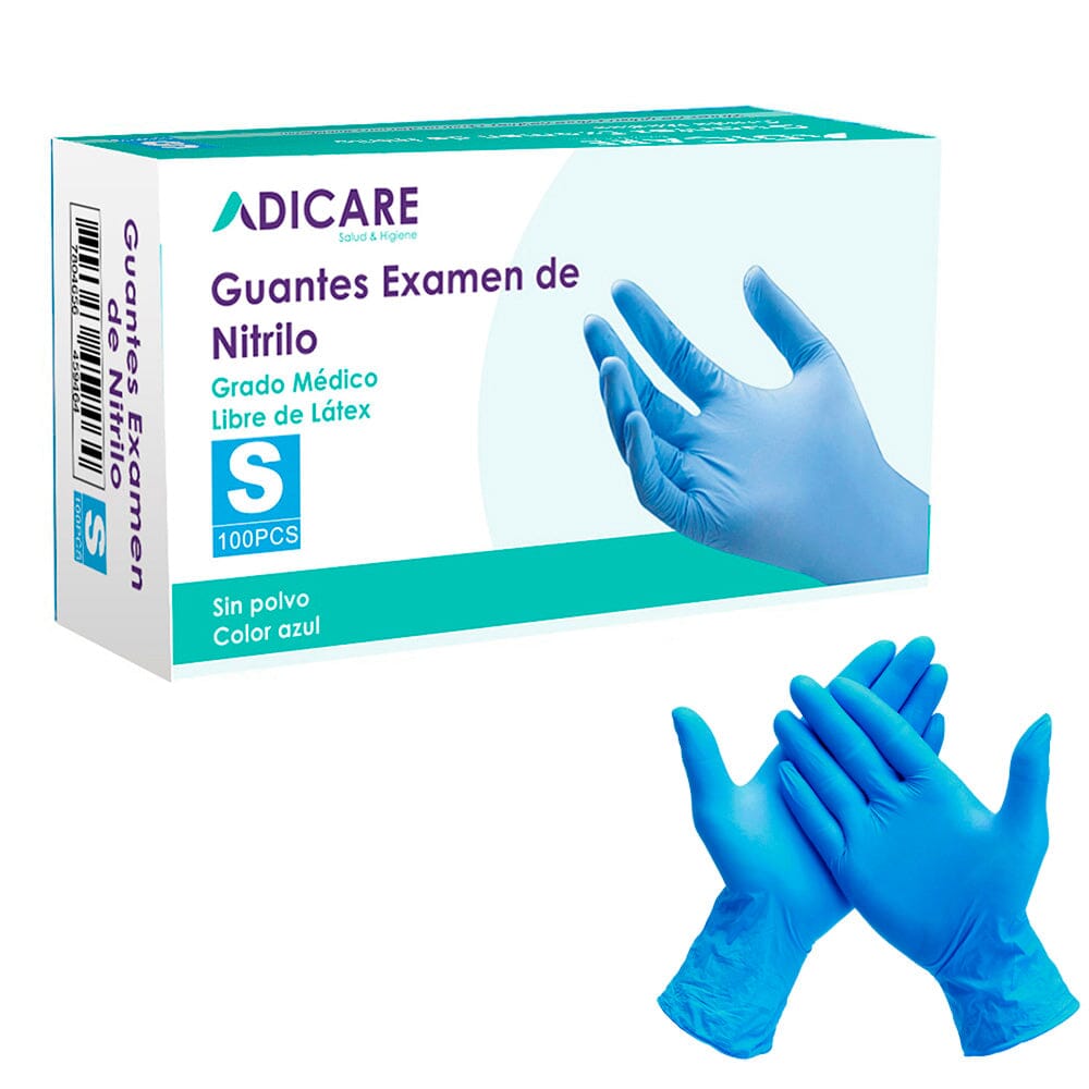 Guante Nitrilo Azul Talla S 100 Unidades