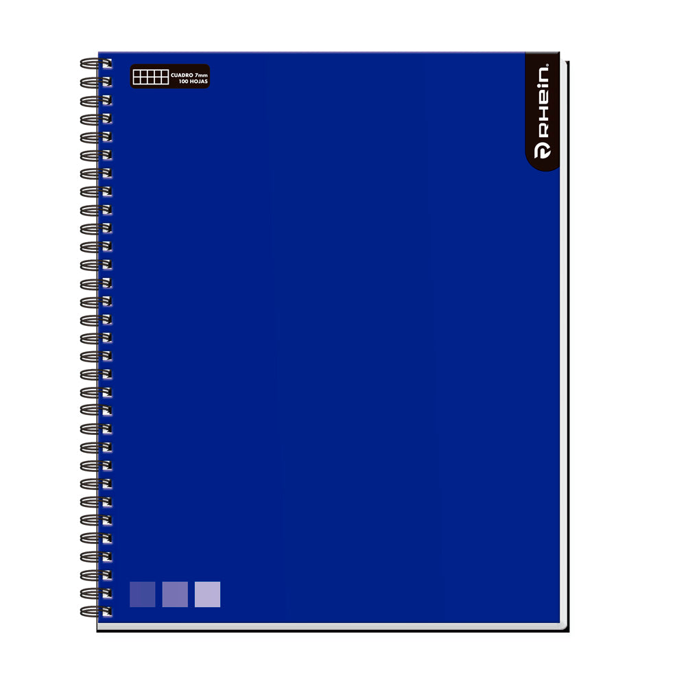 Cuaderno Universitario Matemática 7Mm 100 Hojas One Color Azul