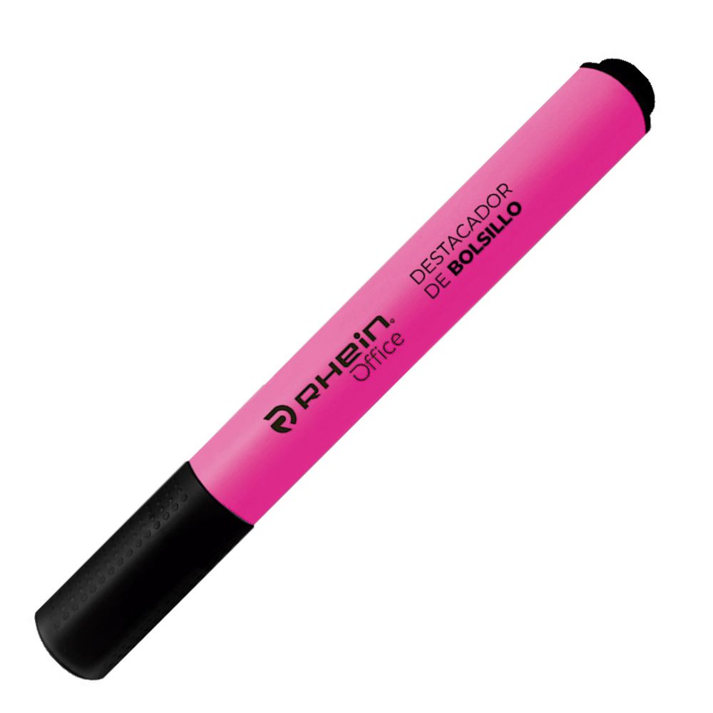 Destacador Bolsillo Punta Biselada Fucsia