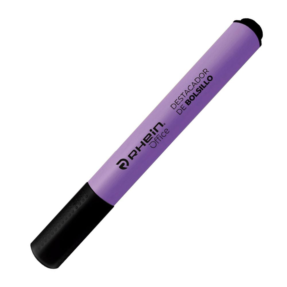 Destacador Bolsillo Punta Biselada Morado