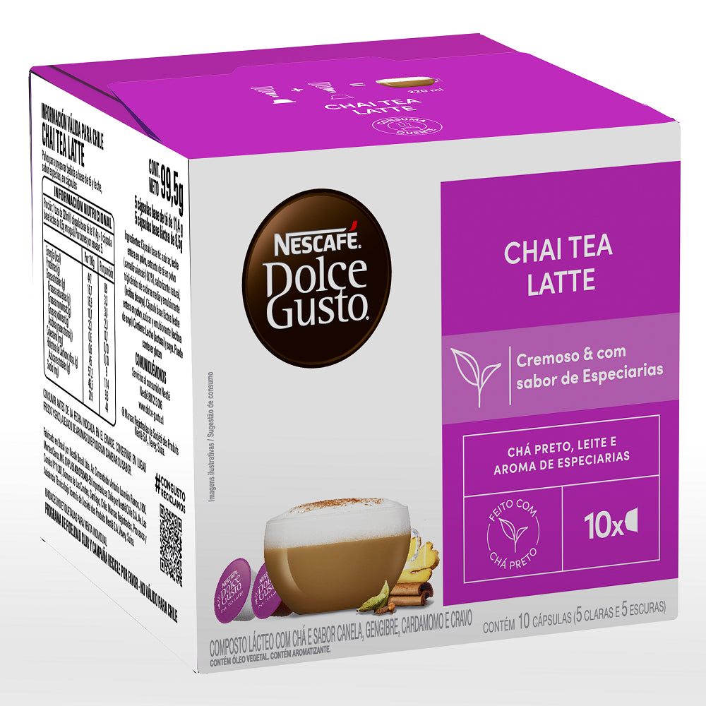 Capsula Tipo Dolce Chai Tea Latte 10 Capsulas