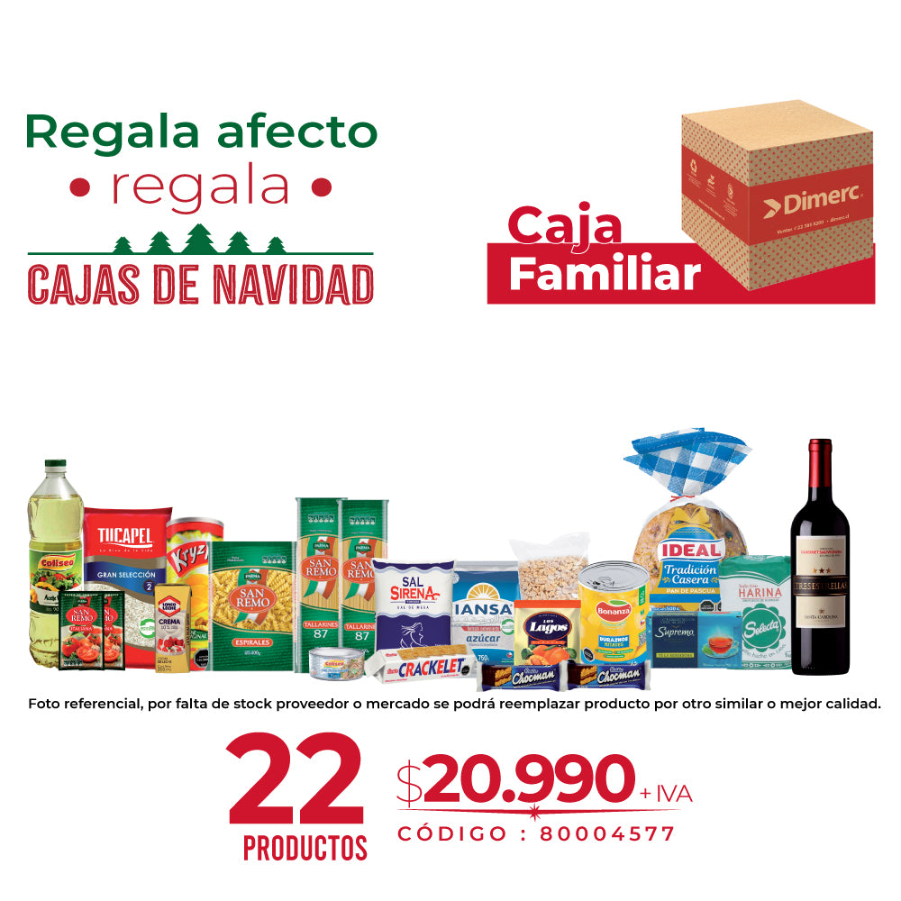 Caja Navidad 2025 Familiar (Roja)