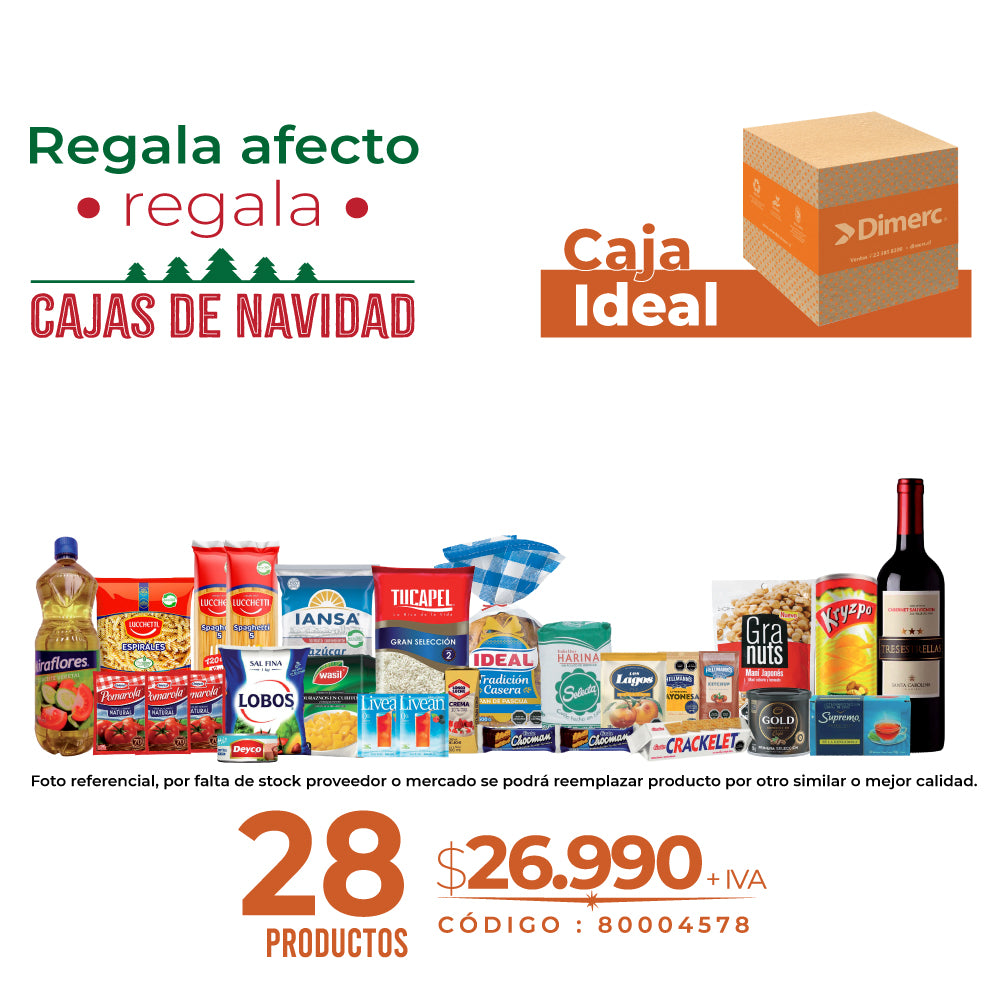 Caja Navidad 2025 Ideal (Naranja)