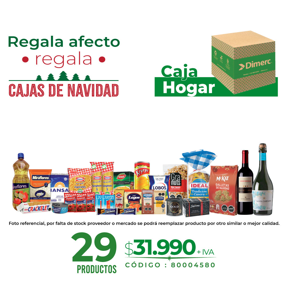 Caja Navidad 2025 Hogar (Verde)