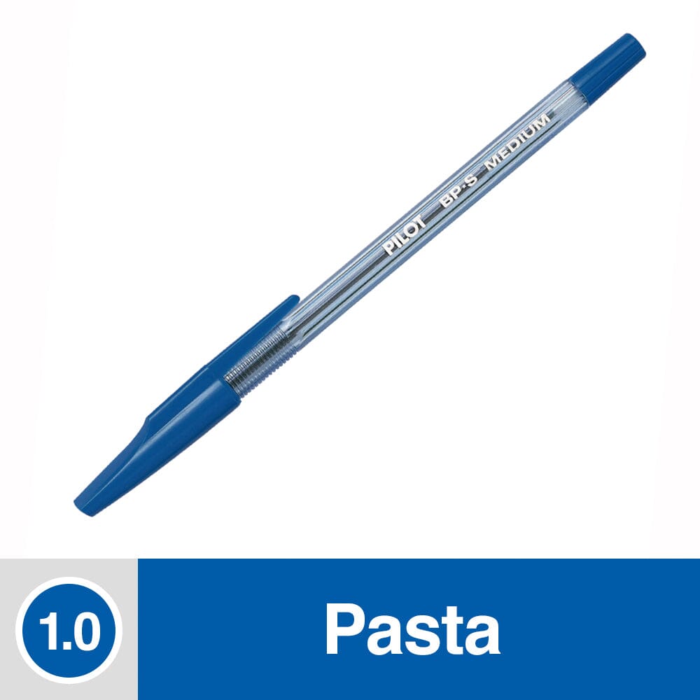 Lápiz Pasta Punta Media Azul 1.0 Mm