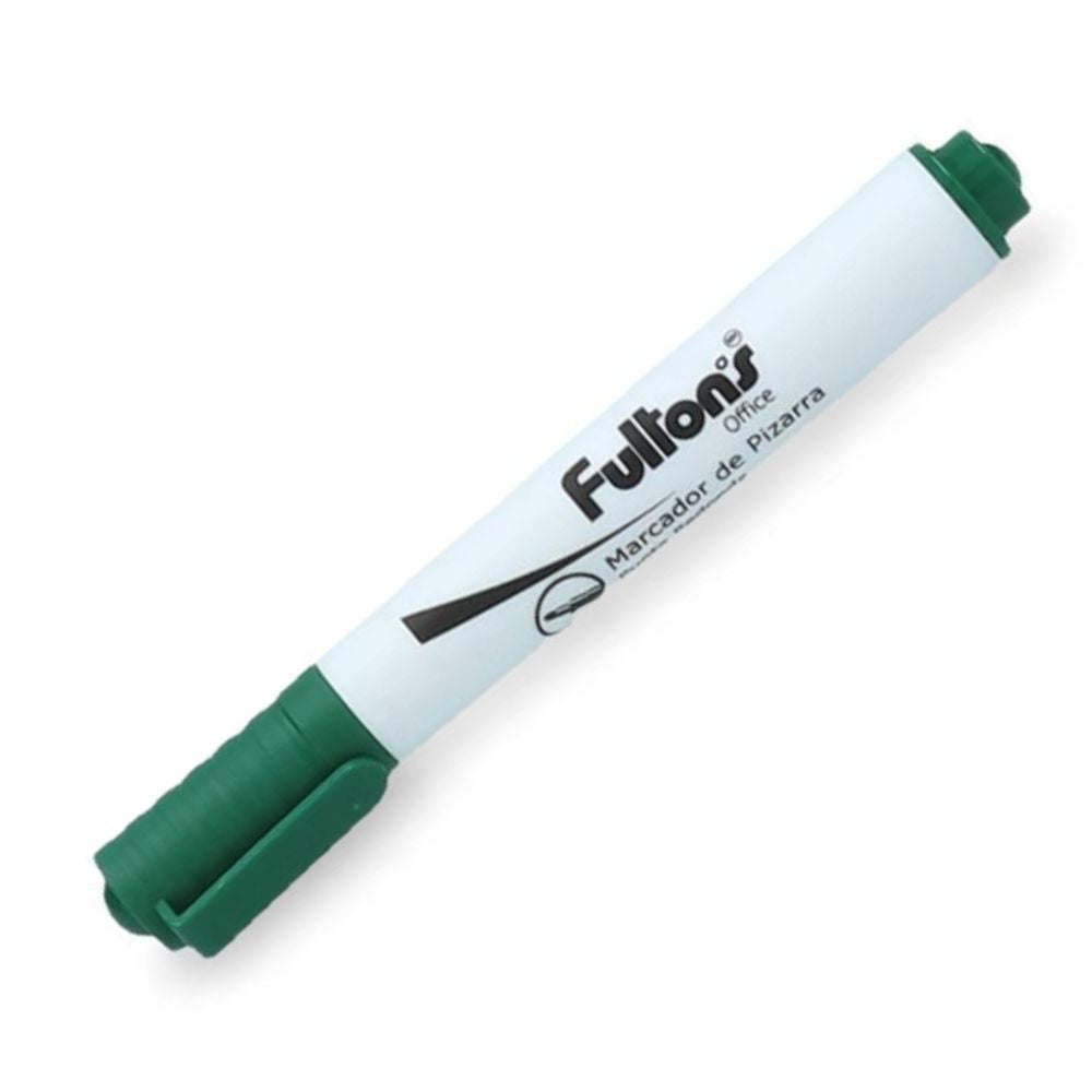 Marcador Pizarra Punta Redonda Color Verde Desechable