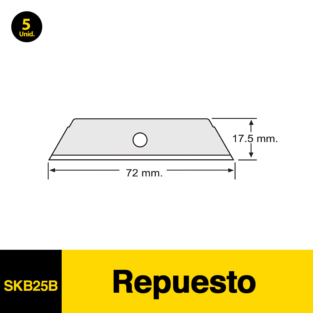 Repuesto Cuchillo Grande Sk4 Skb2 5 Unidades
