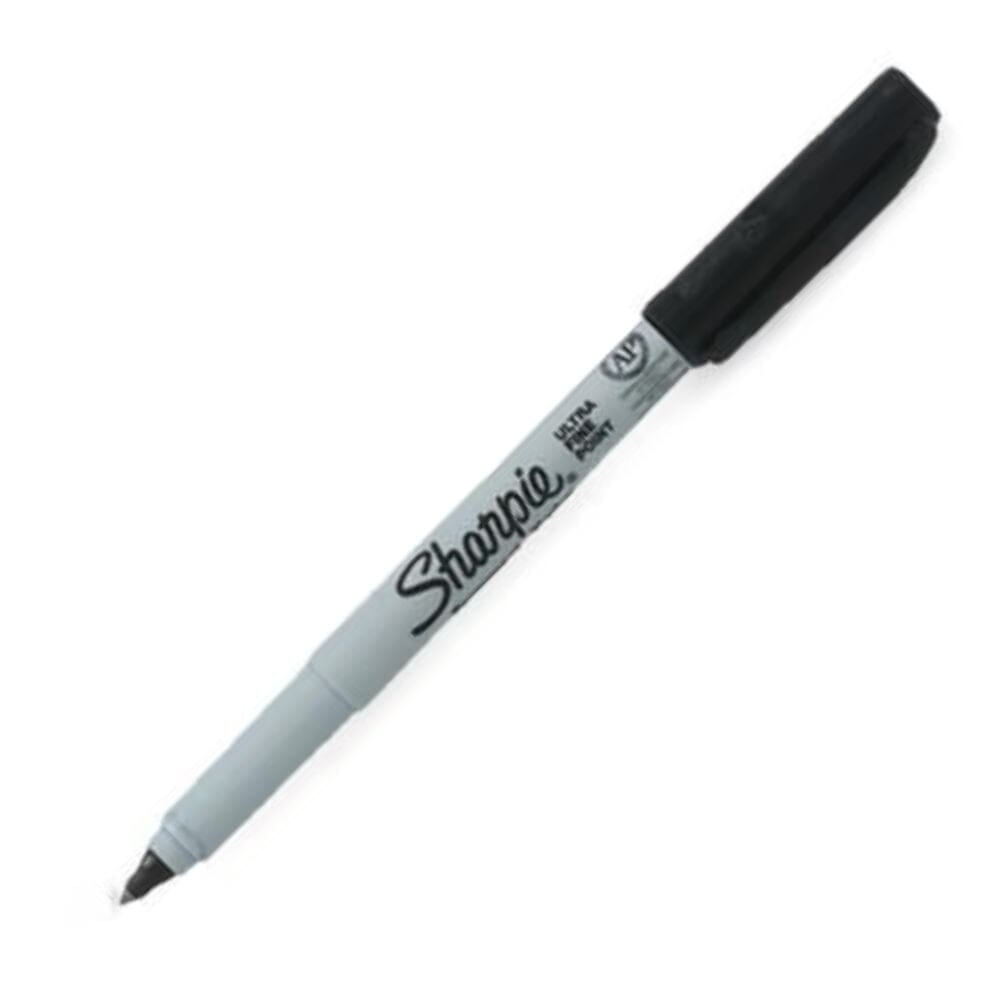 Marcador Permanente Punta Ultra Fina Negro