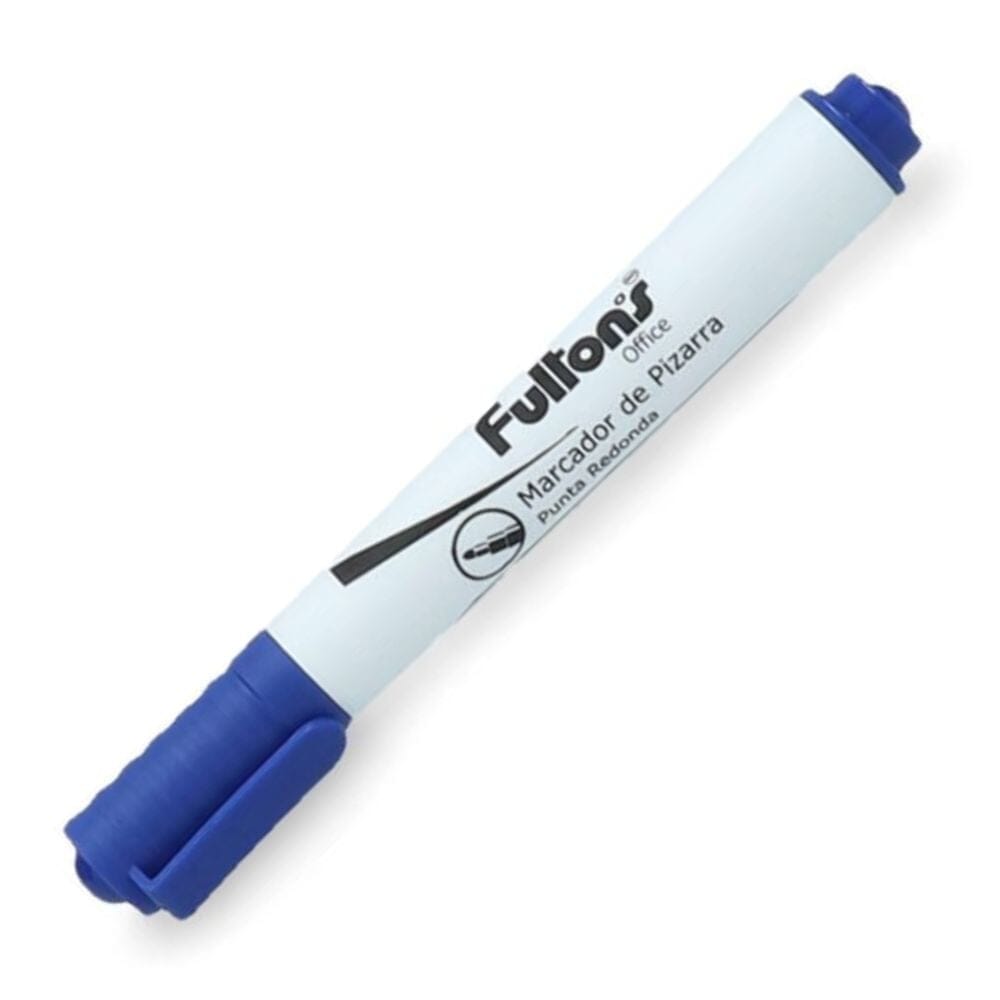 Marcador Pizarra Punta Redonda Azul Desechable
