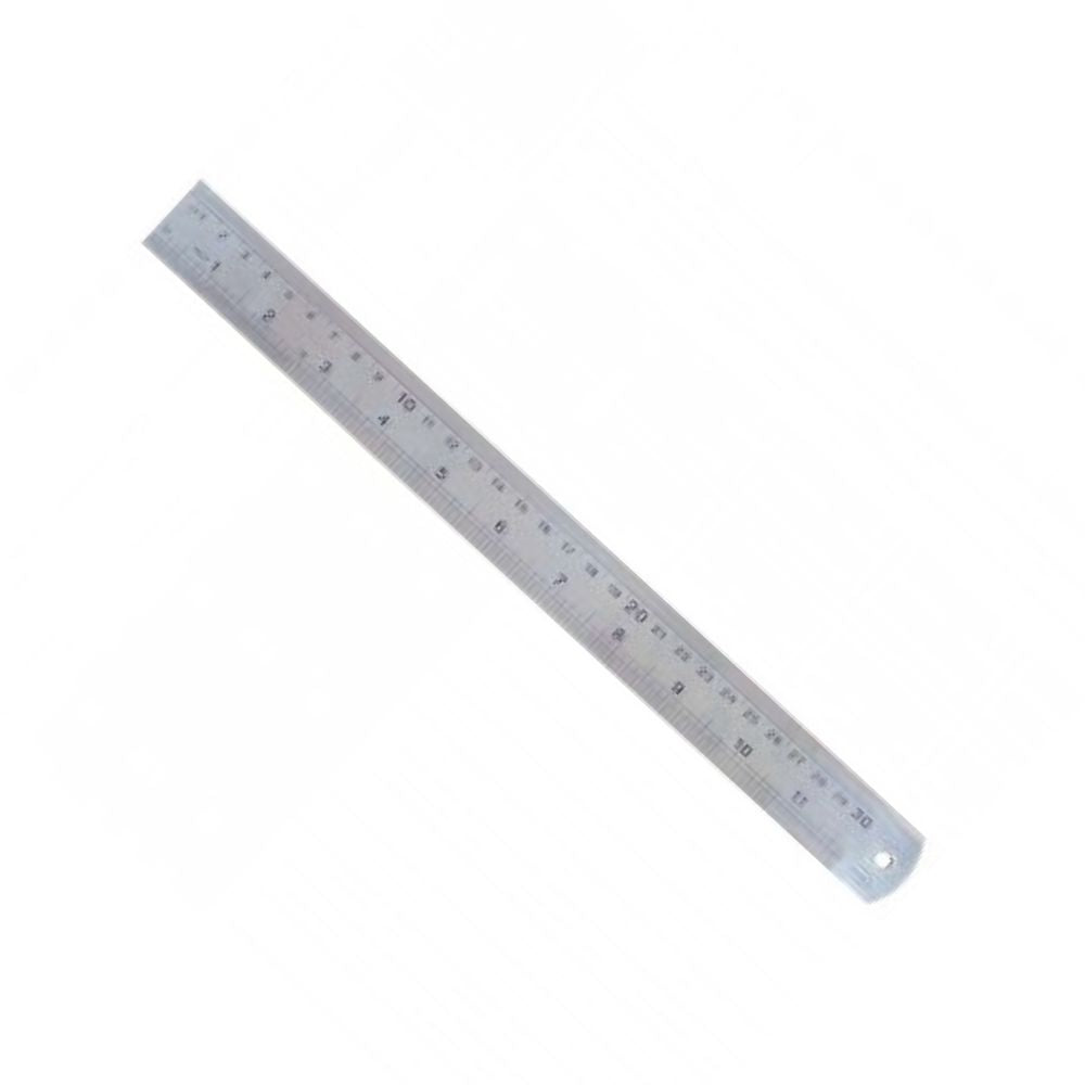 Regla Metálica 30 cm Funda Roja