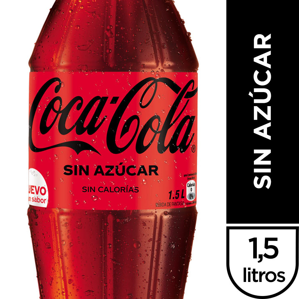 Bebida Desechable Coca Cola Zero 1.5 Lt