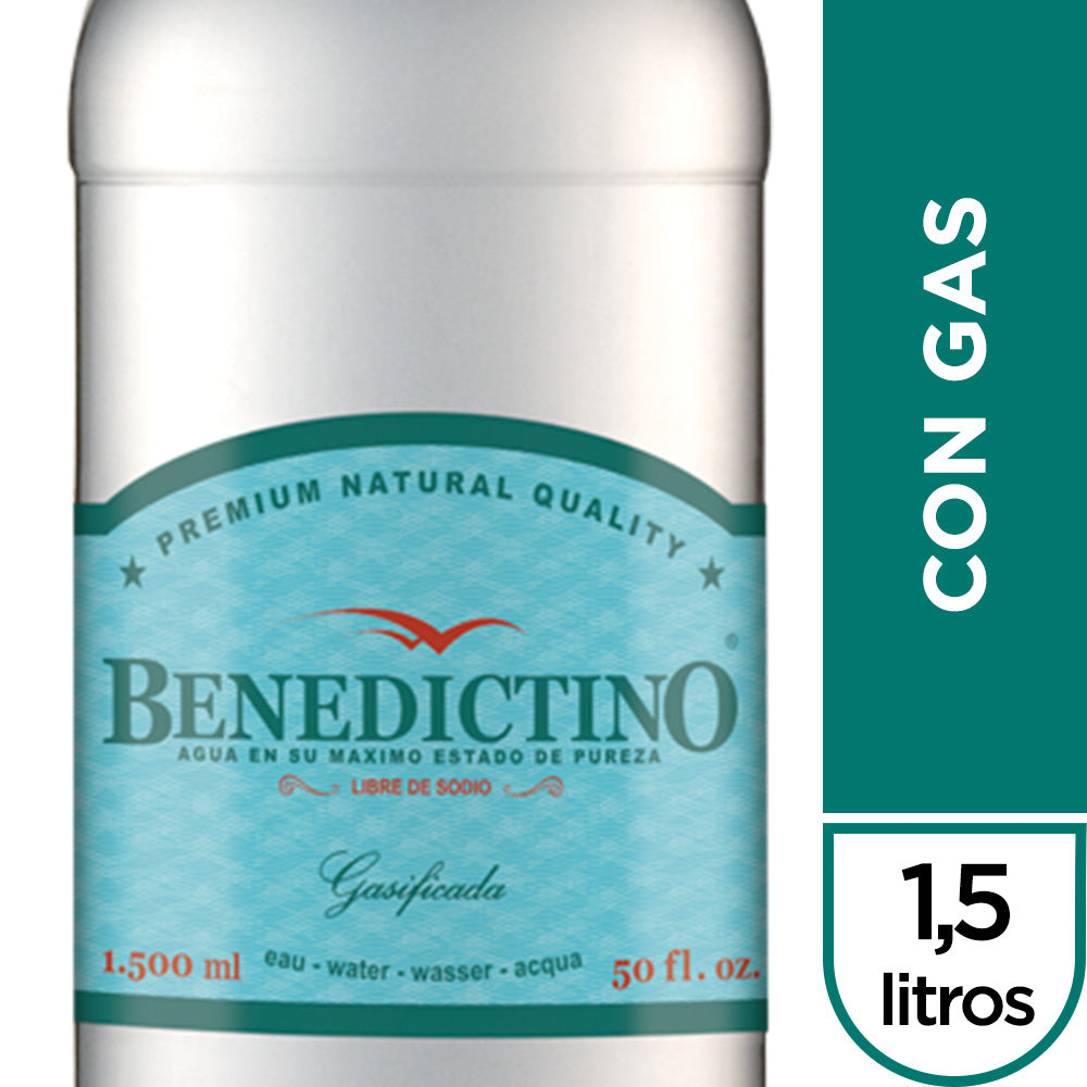 Agua Purificada Natural Con Gas 1.5 Lt