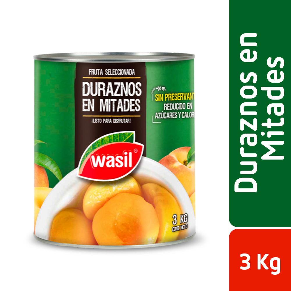 Duraznos Mitades Galón 3 Kg