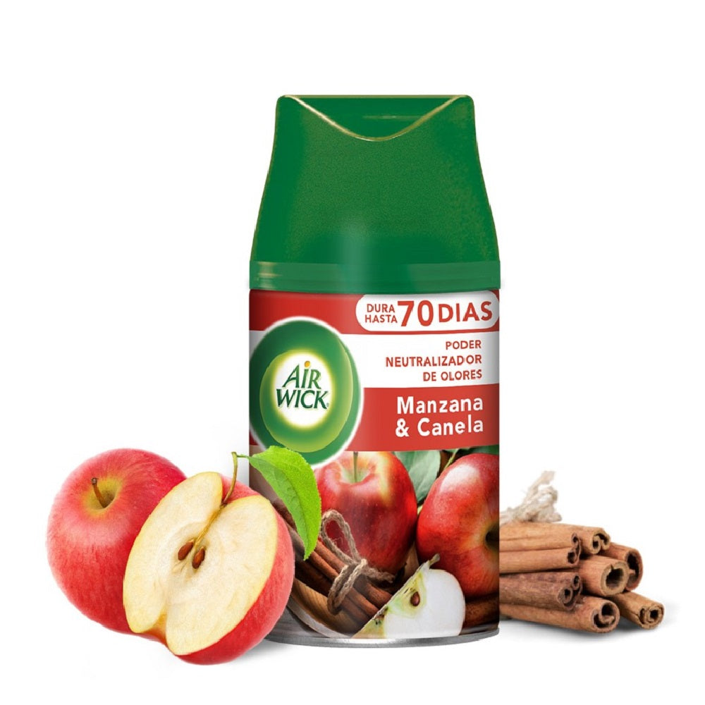 Desodorante Ambiental Repuesto Aparato Automático Manzana Canela 250 Ml