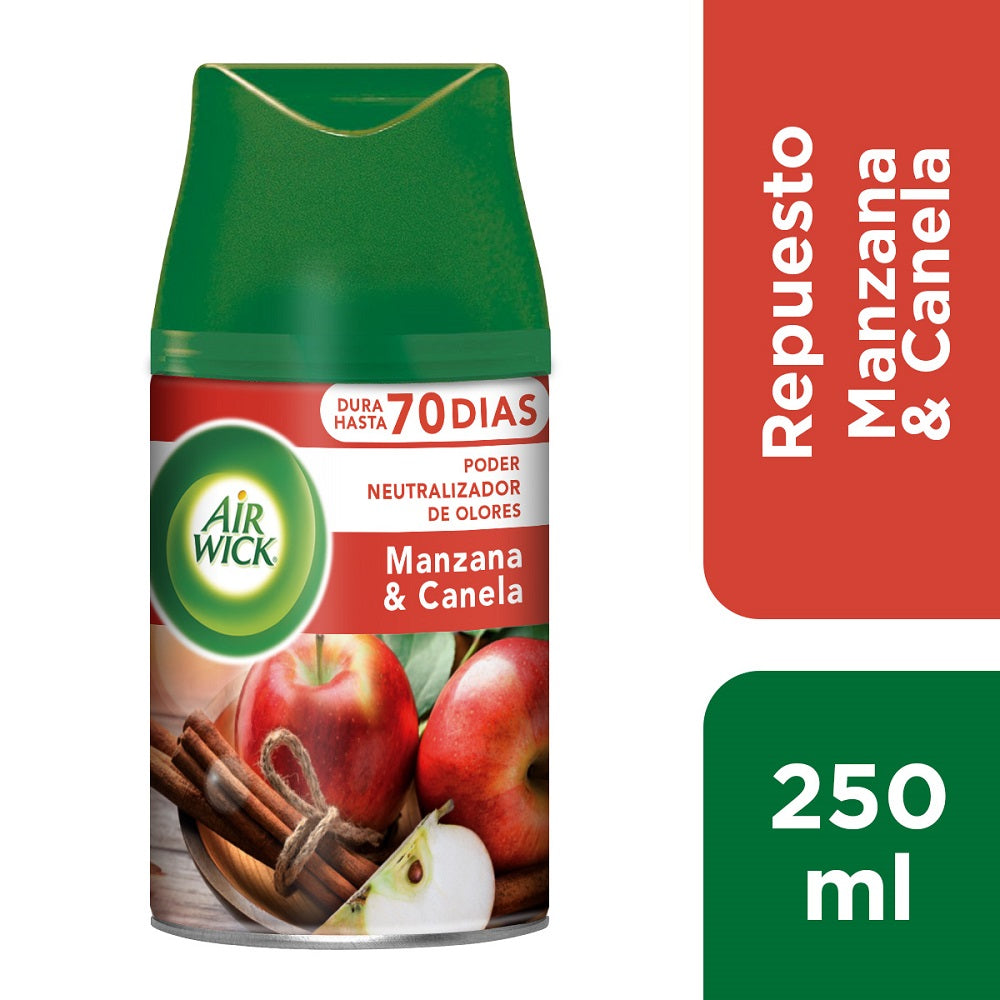 Desodorante Ambiental Repuesto Aparato Automático Manzana Canela 250 Ml