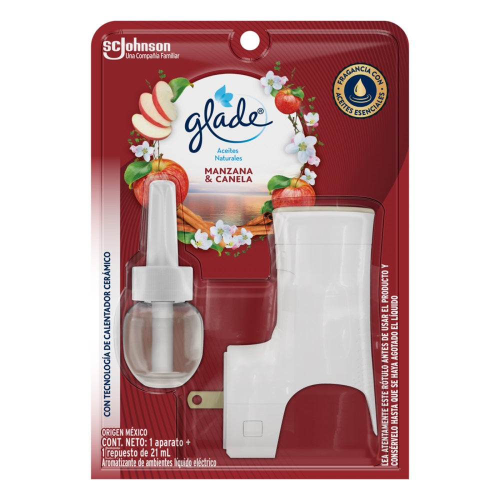 Desodorante Ambiental Eléctrico Con Aparato Manzana Canela 21 Ml