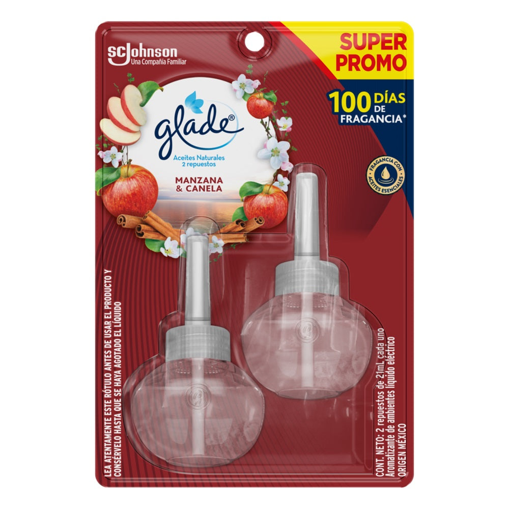 Desodorante Ambiental Eléctrico Repuesto Manzana Canela 2X21 cc