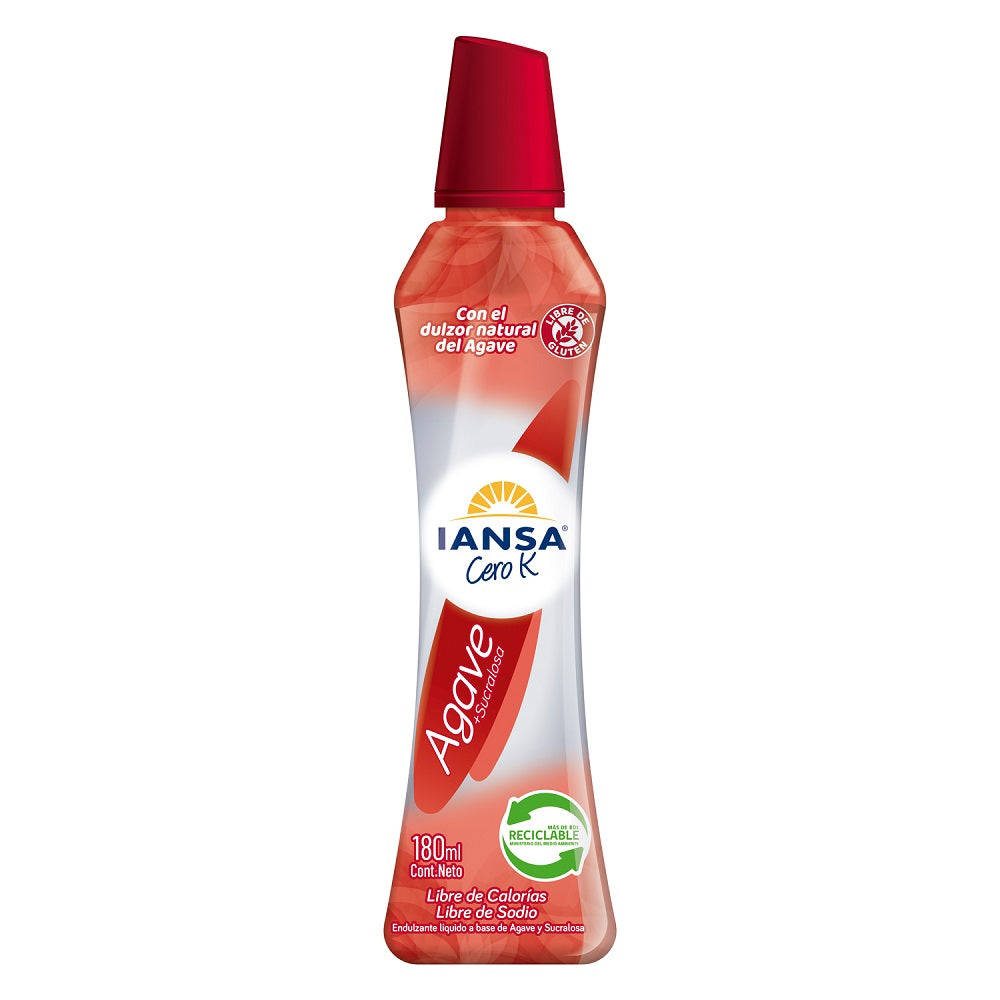 Endulzante Líquido Agave Cero K 180 ml