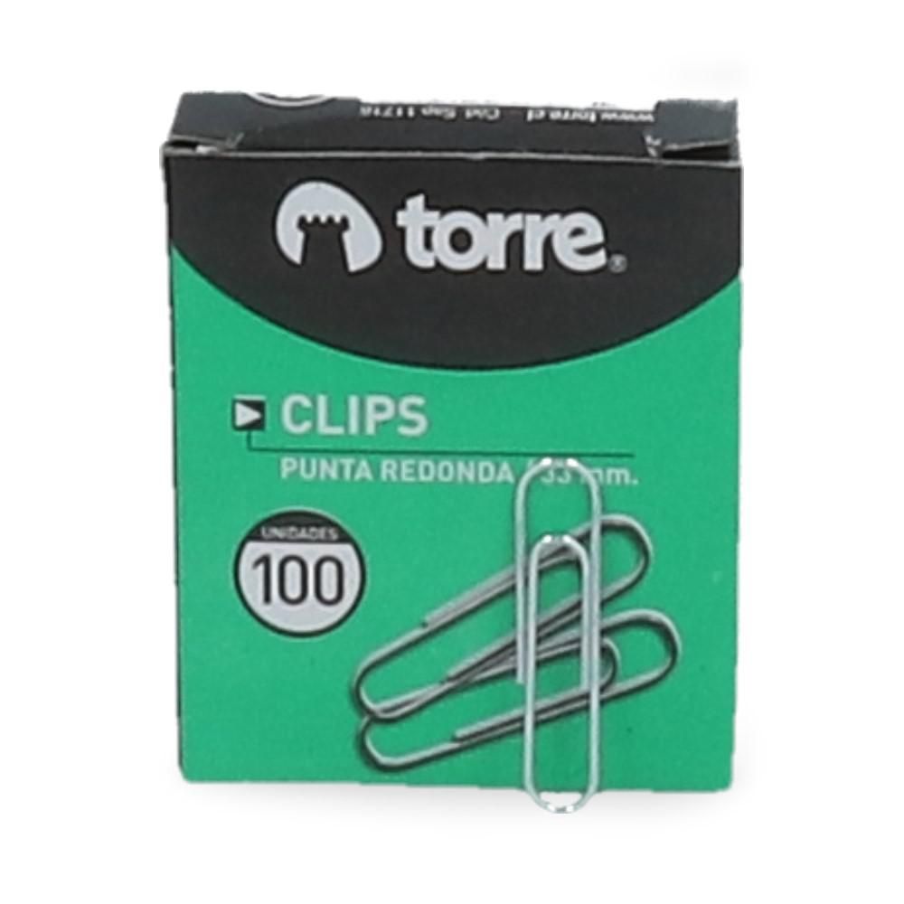 Clips Metálico N1 Redondo 33 Mm 100 Unidades