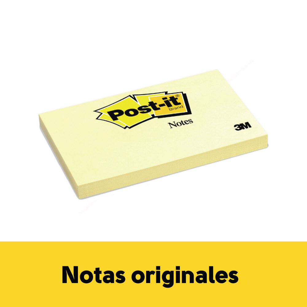 Nota Adhesiva 655 Amarillo 7.6 X 12.7 Cm  Block 100 Hojas