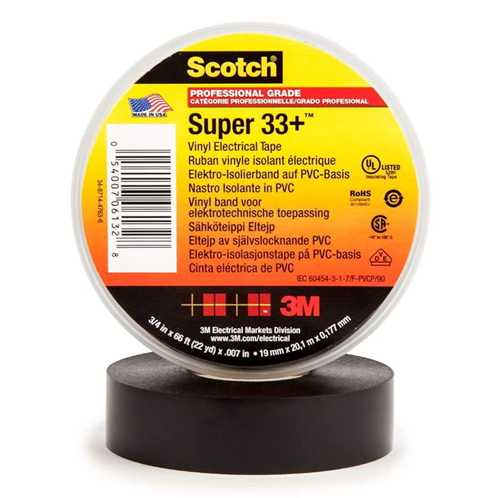 Cinta Aislante Eléctrica 19 Mm 20 Mt Scotch Super 33